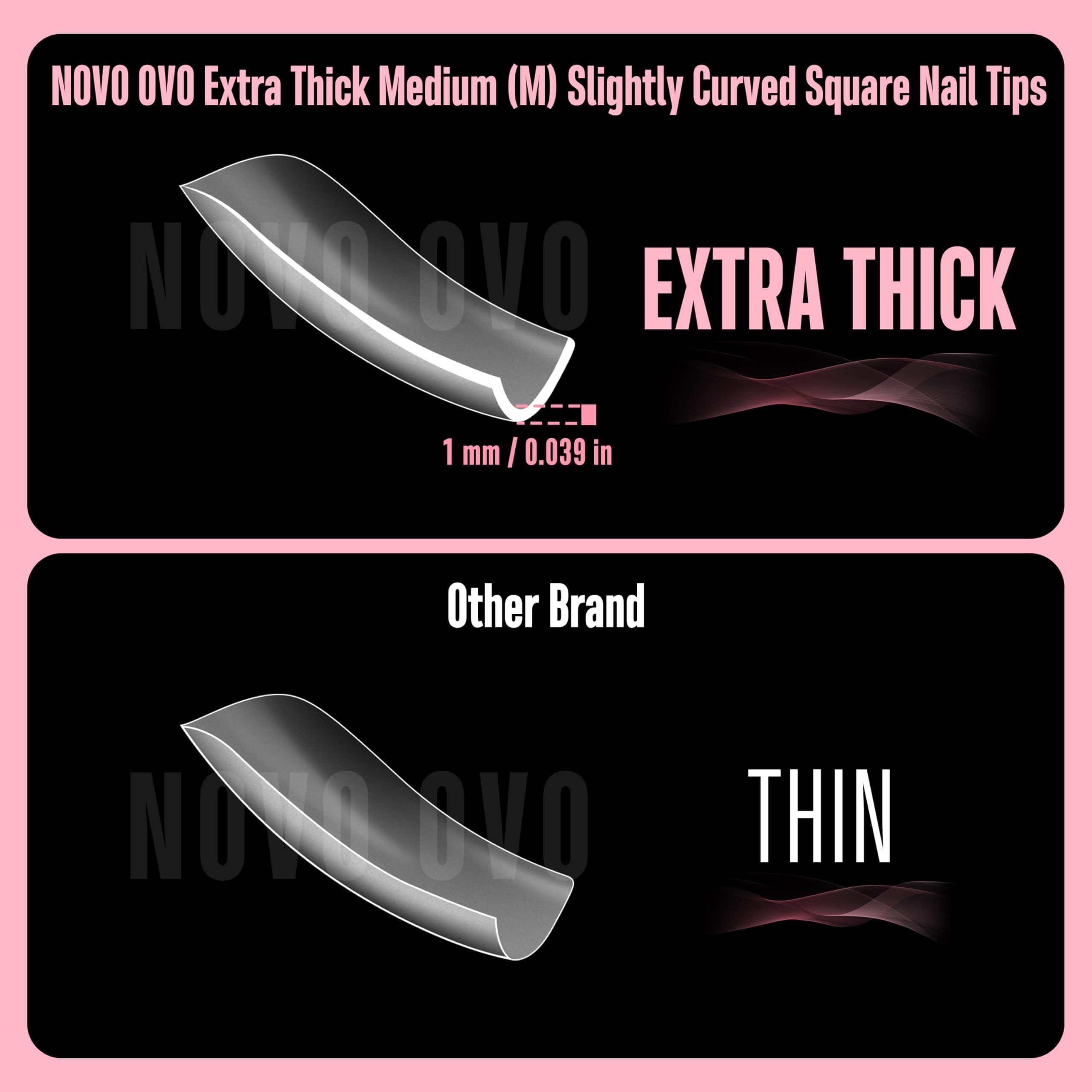 NOVO OVO close detail of thick free edge showing doubled durability benefit