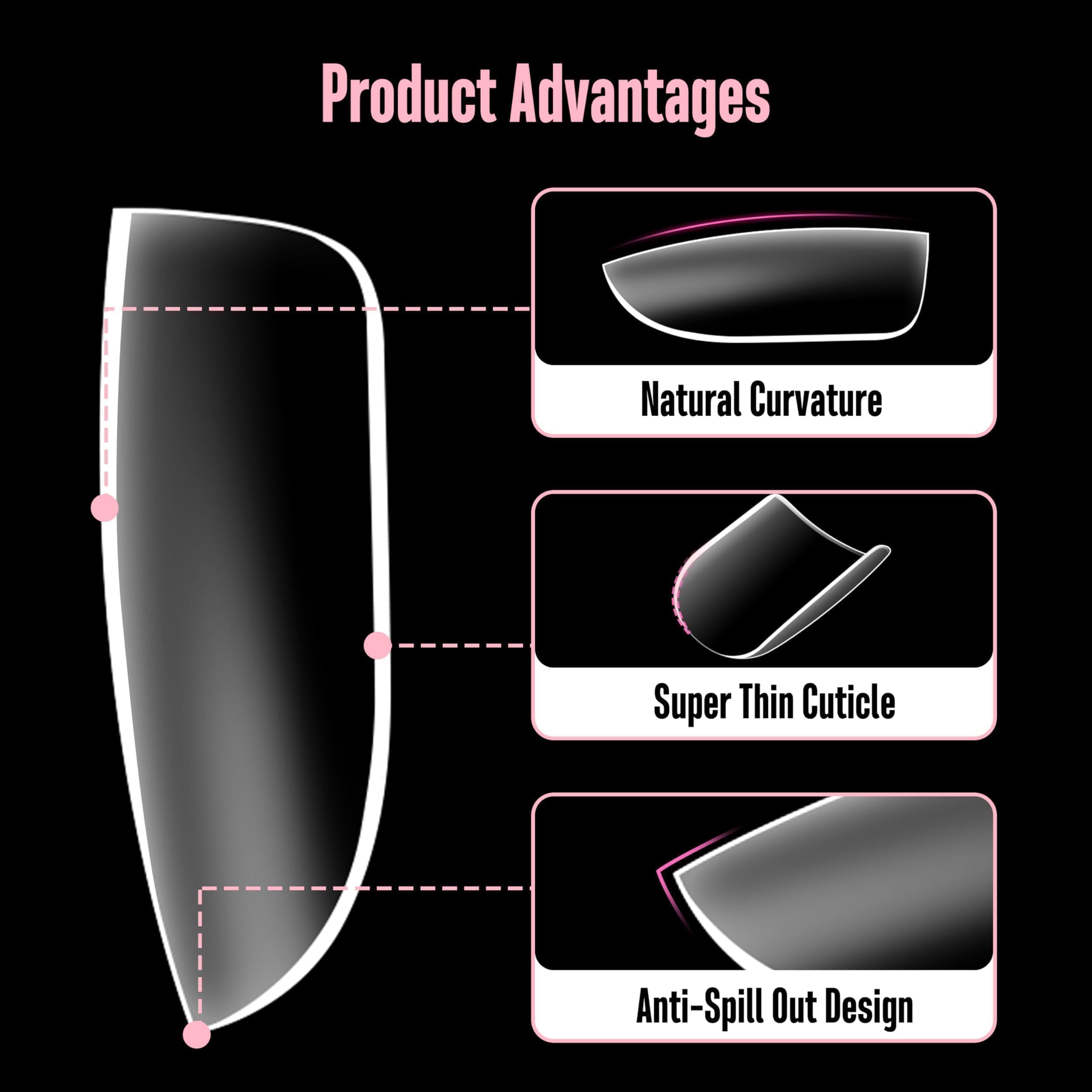NOVO OVO comparison of square and rounded tip shapes offering easy styling options