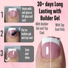 NOVO OVO close-up of white French tip texture for precise application