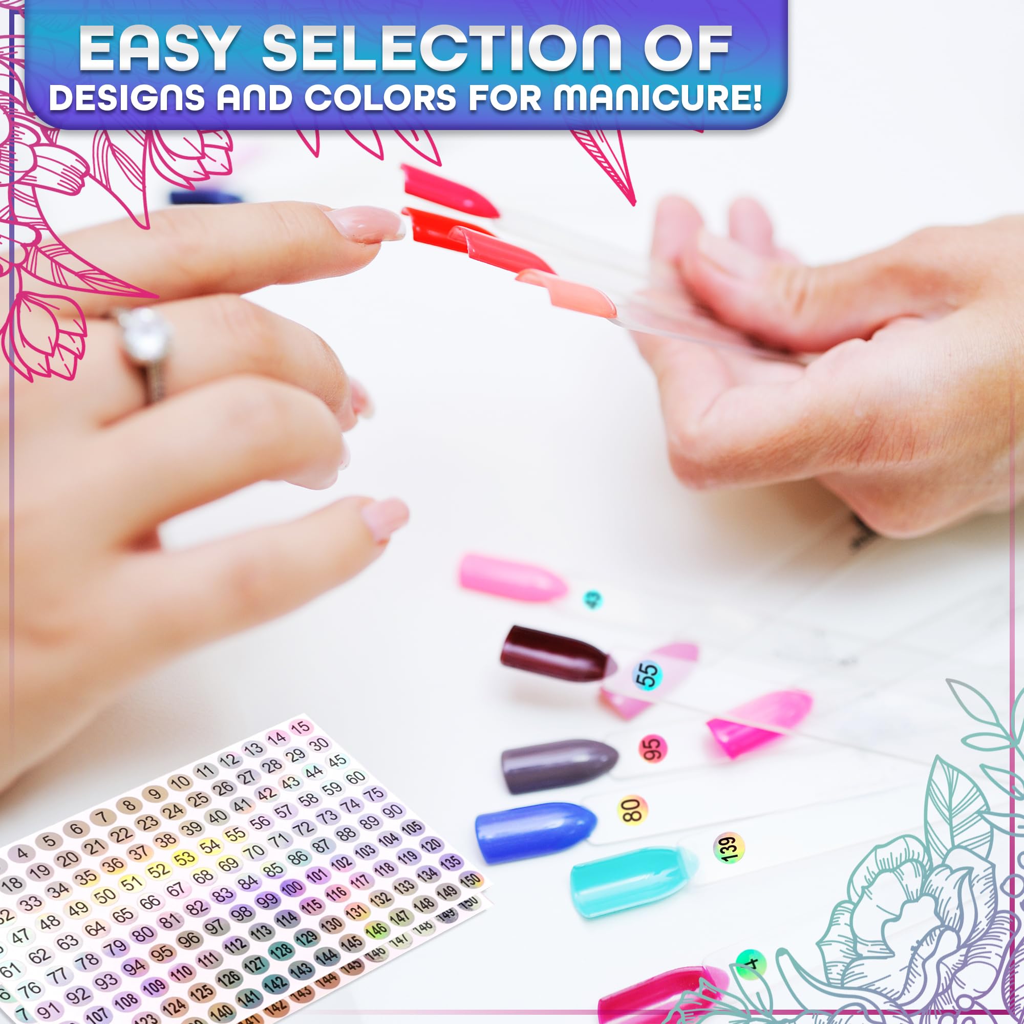 Novsix silk nail wrap applied on swatch for realistic product demonstration