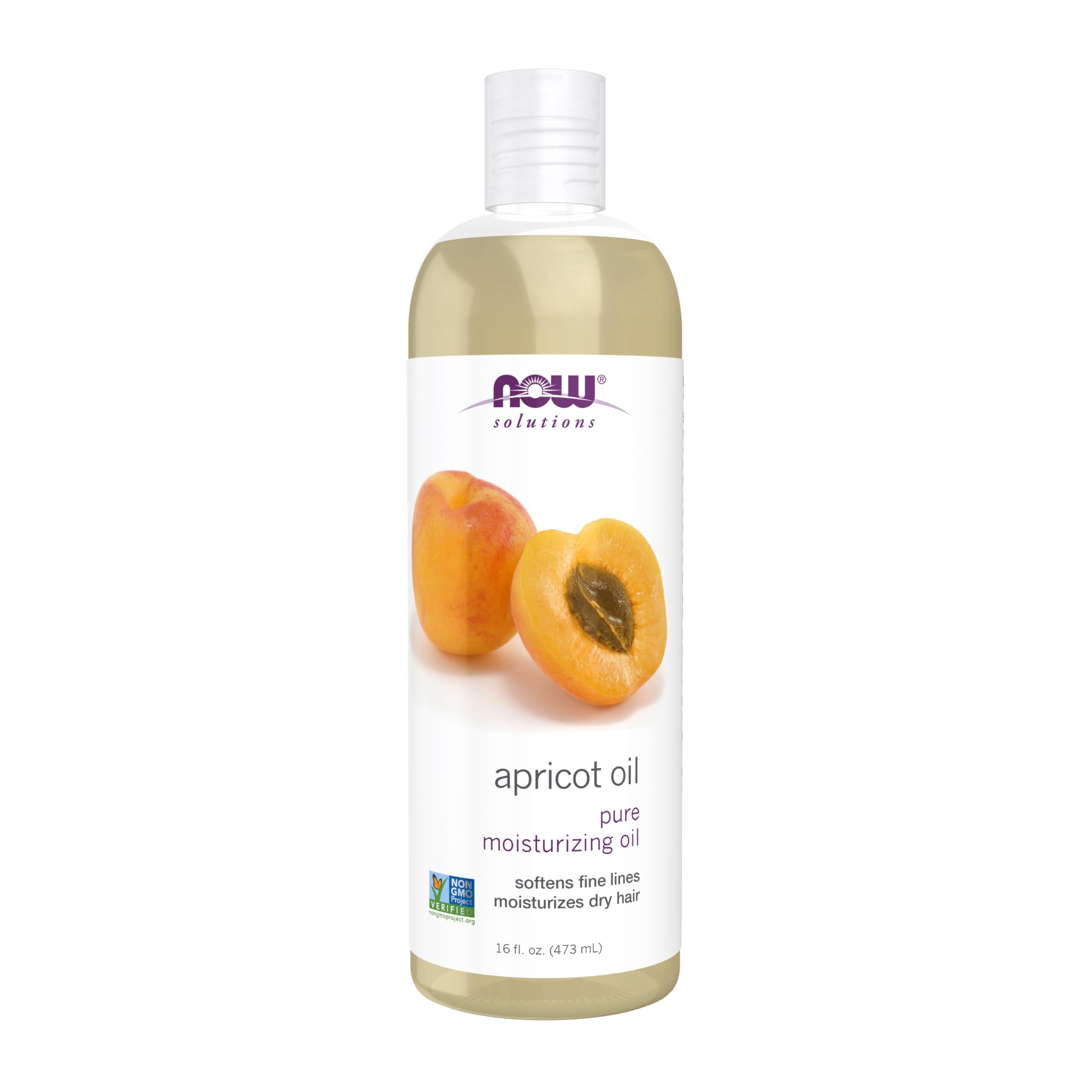 NOW Foods front bottle showing label and 16-ounce size, clear packaging benefit
