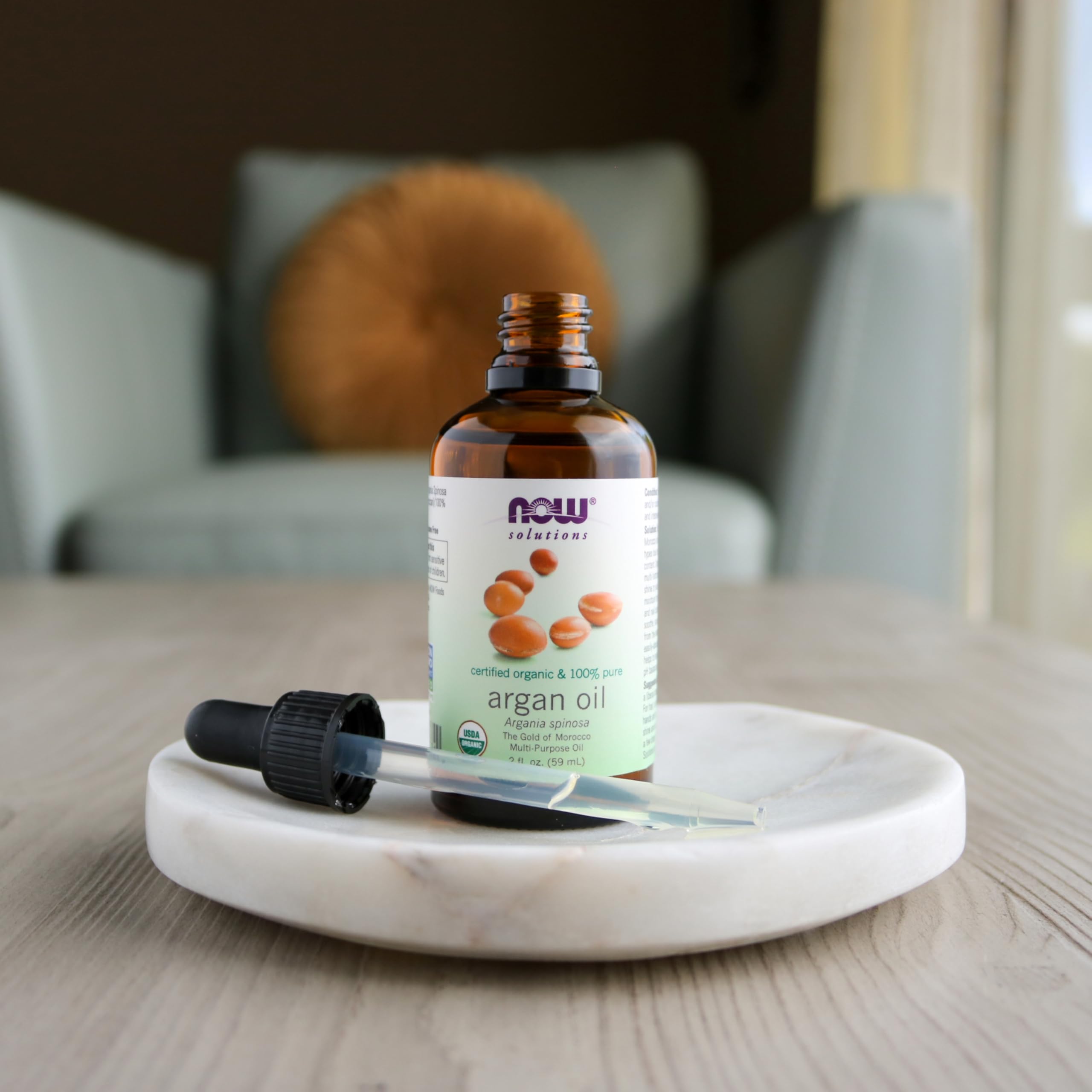 NOW Foods being smoothed onto skin to hydrate and soften quickly