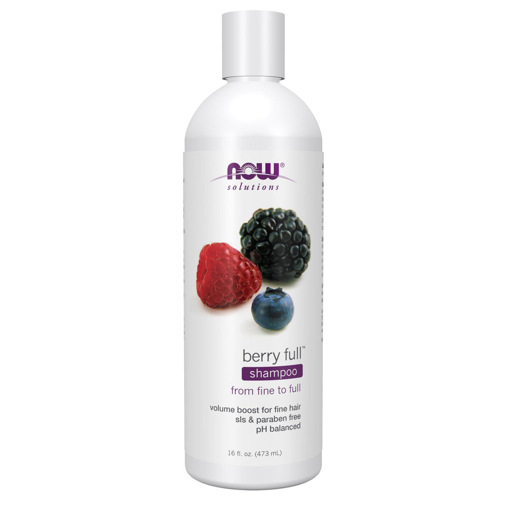 NOW Foods Berry Full front label showing volume benefit and 16 oz bottle