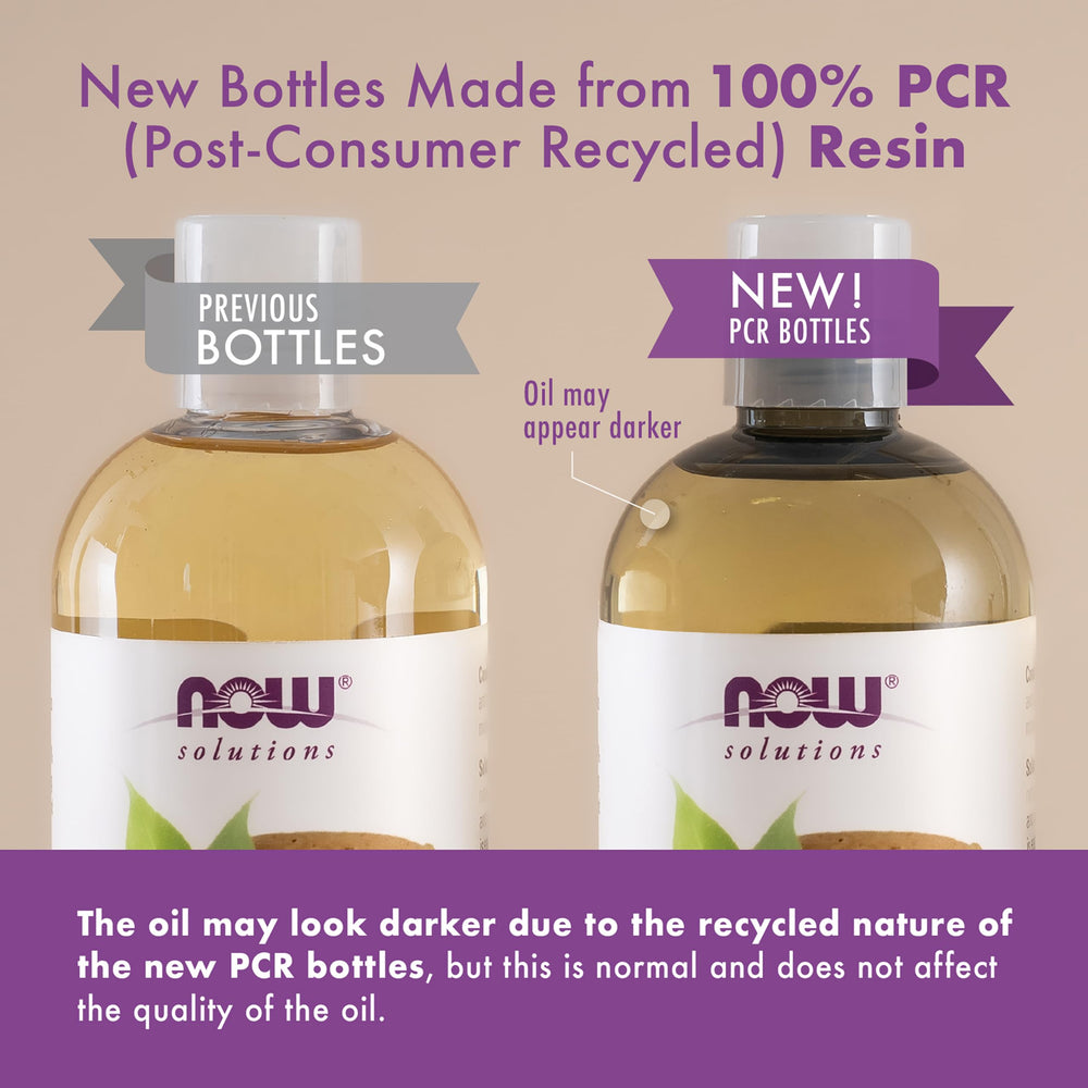 NOW Foods applied to hand showing quick absorption and non-greasy hydration benefit