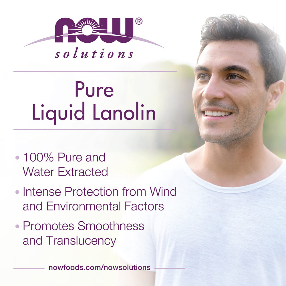 NOW Foods applying lanolin to lips to soothe and protect from chapping