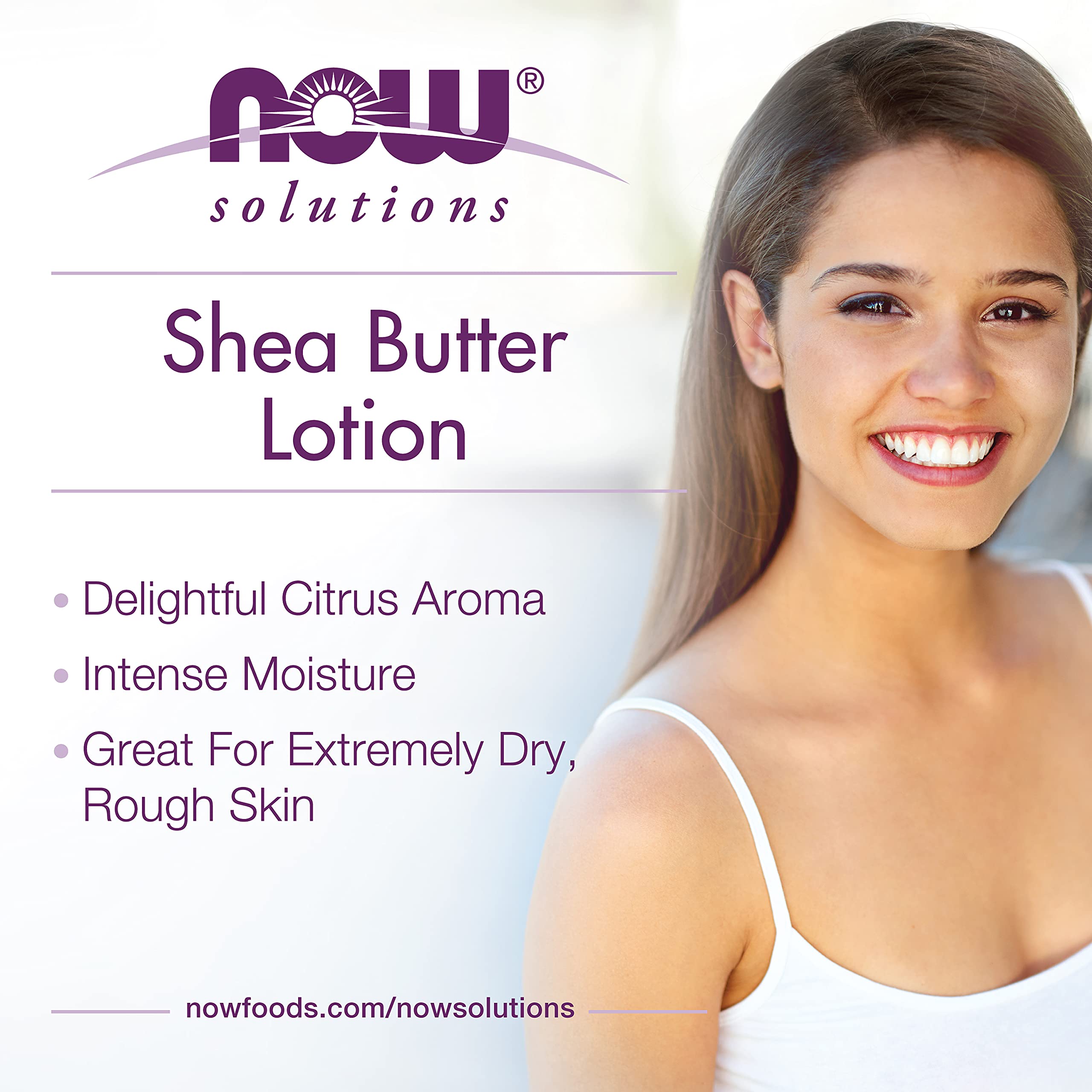 NOW Foods shea butter next to common items to show 16 oz scale benefit