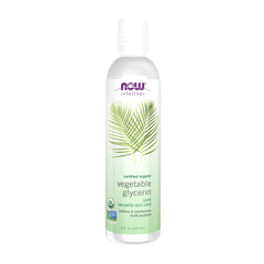 NOW Foods bottle front view showing purity and organic label benefits