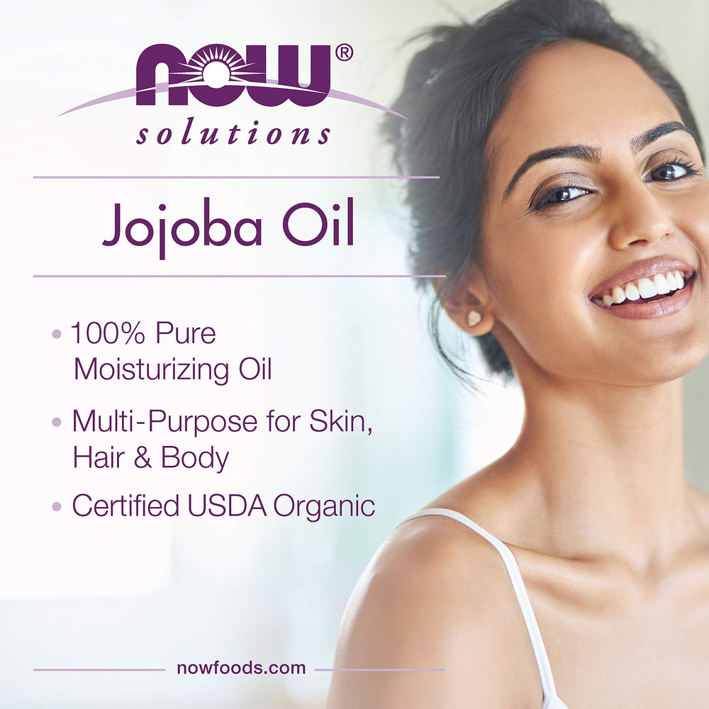 NOW Foods applied to hair ends demonstrating frizz control and shine