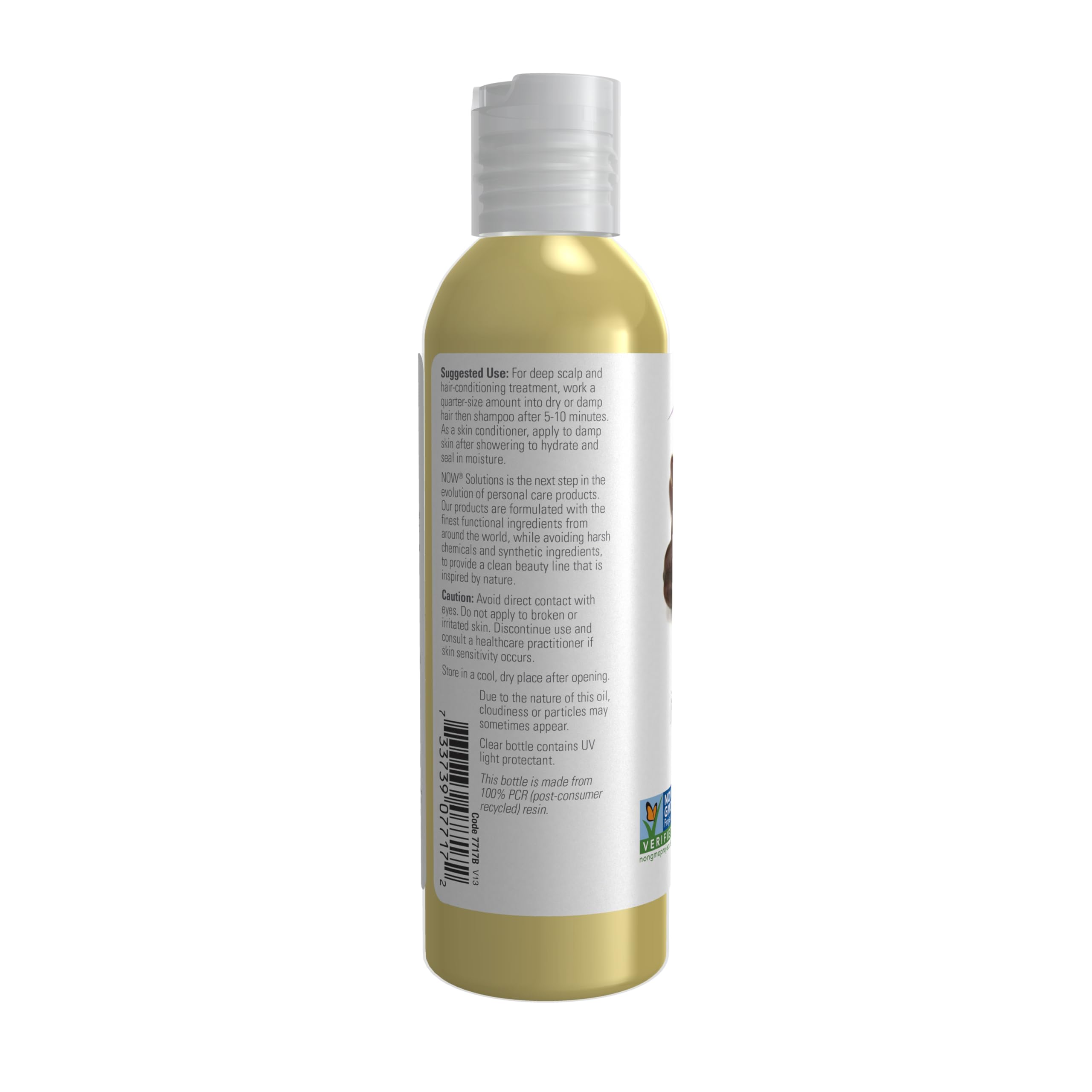 NOW Foods jojoba oil texture close-up showing lightweight non-greasy benefit