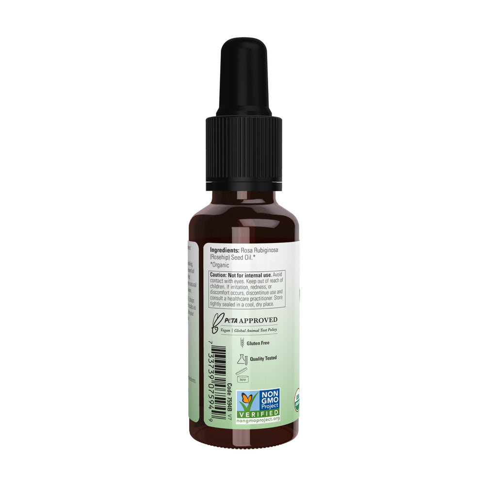 NOW Foods oil texture on fingertips, showing lightweight absorption benefit