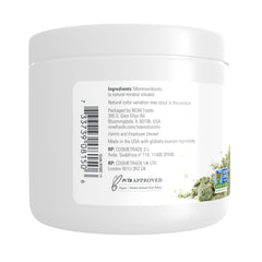NOW Solutions mixed clay mask in bowl ready to apply, easy DIY preparation benefit