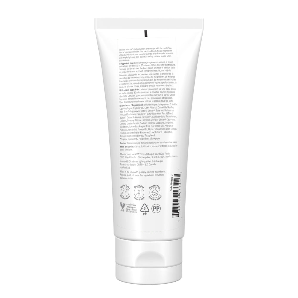 NOW Solutions niteZen creamy texture close-up highlighting smooth absorption and skin hydration benefit