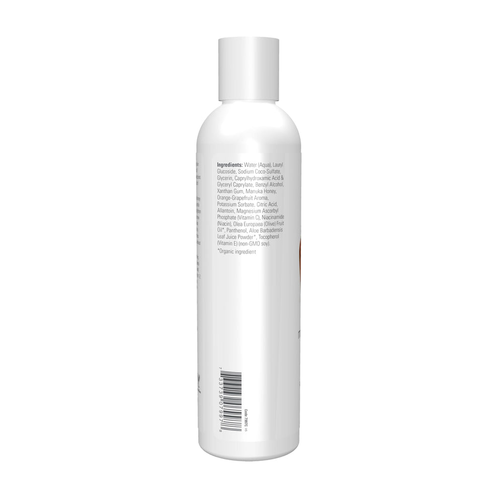 NOW Foods pump dispense of cleanser showing easy controlled application