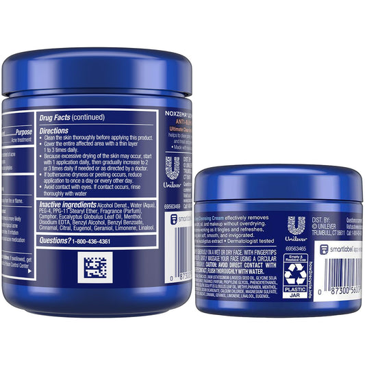 Noxzema cream texture closeup demonstrating rich lather and deep clean