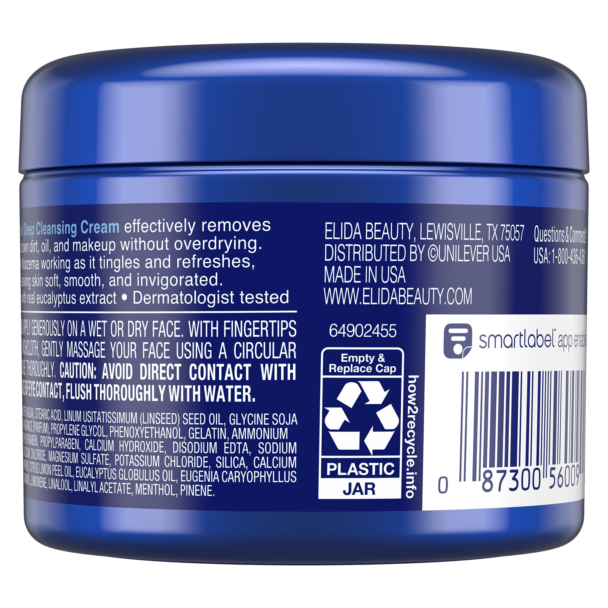 Noxzema cream open texture close-up illustrating smooth application benefit