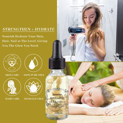 NP NATURES PHILOSOPHY applied to hair ends adding shine and reducing frizz