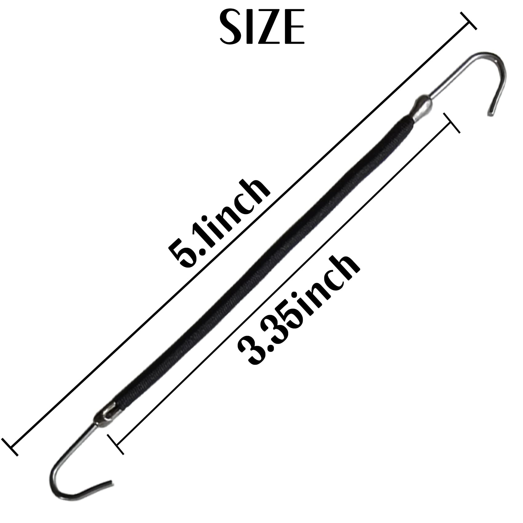 NSBELL close-up of smooth metal hook highlighting snag-free styling benefit