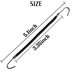 NSBELL close-up of smooth metal hook highlighting snag-free styling benefit