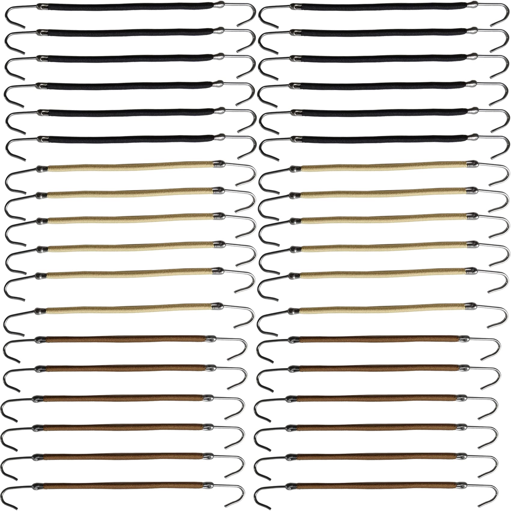 NSBELL front packaging showing 36-piece hair tie set and color options