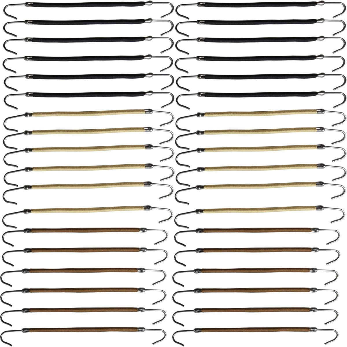 NSBELL front packaging showing 36-piece hair tie set and color options
