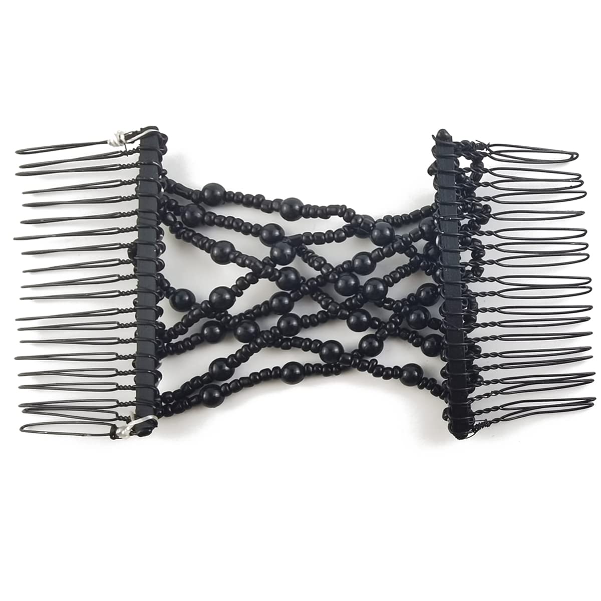 NSBELL combs in a party outfit setting adding polished decorative accents