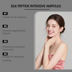NTYNLe silk-peptide serum texture on skin highlighting smooth absorption