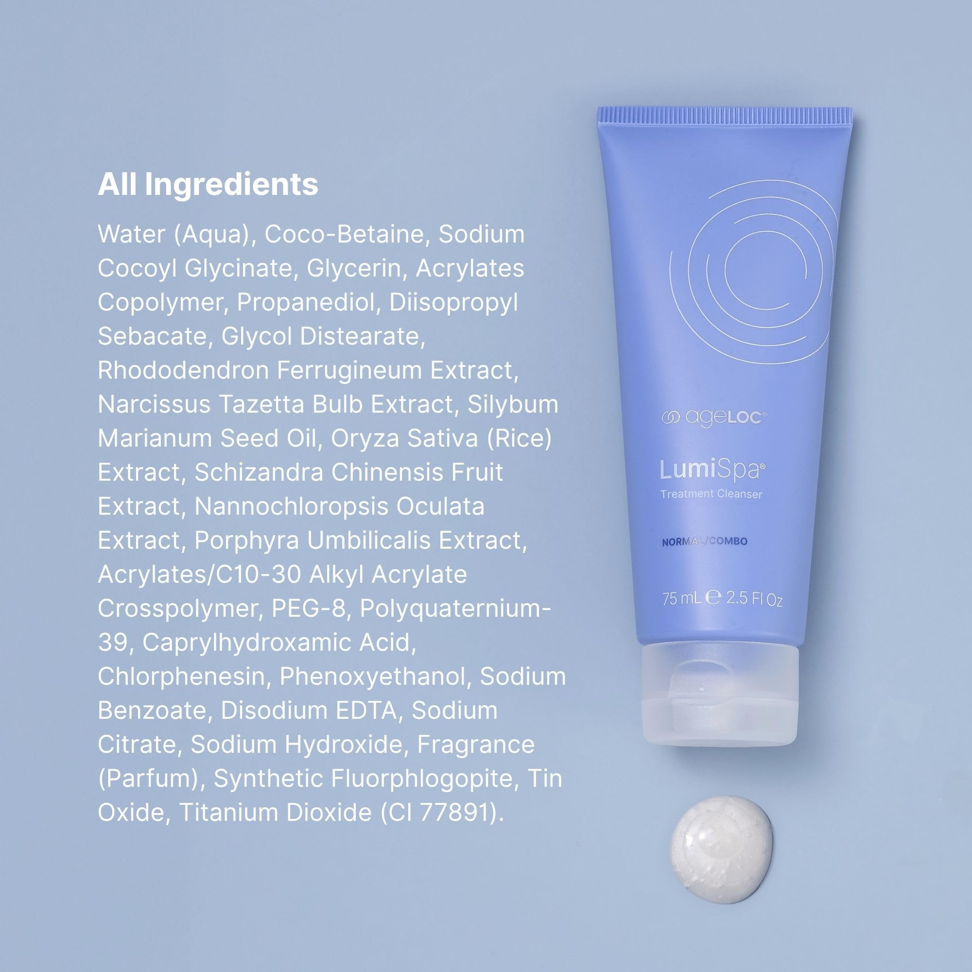 Nu Skin cleanser staged on bathroom vanity showing daily routine convenience
