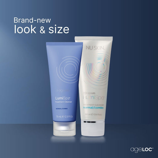 Nu Skin pump detail highlighting easy dispensing and controlled amount benefit