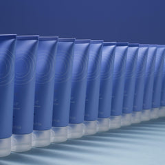 Nu Skin recyclable packaging detail emphasizing eco-conscious design benefit