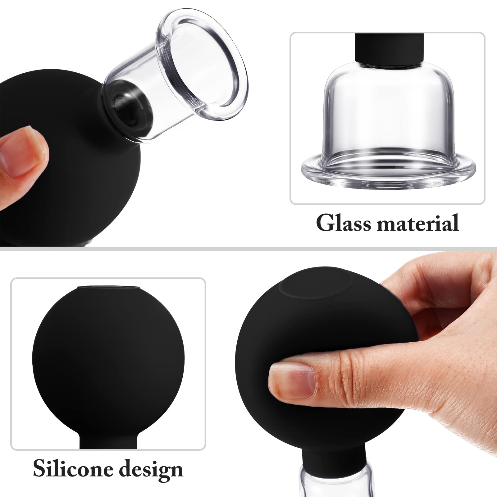 Nuanchu cup applied to cheek illustrating facial lifting and de-puffing benefit