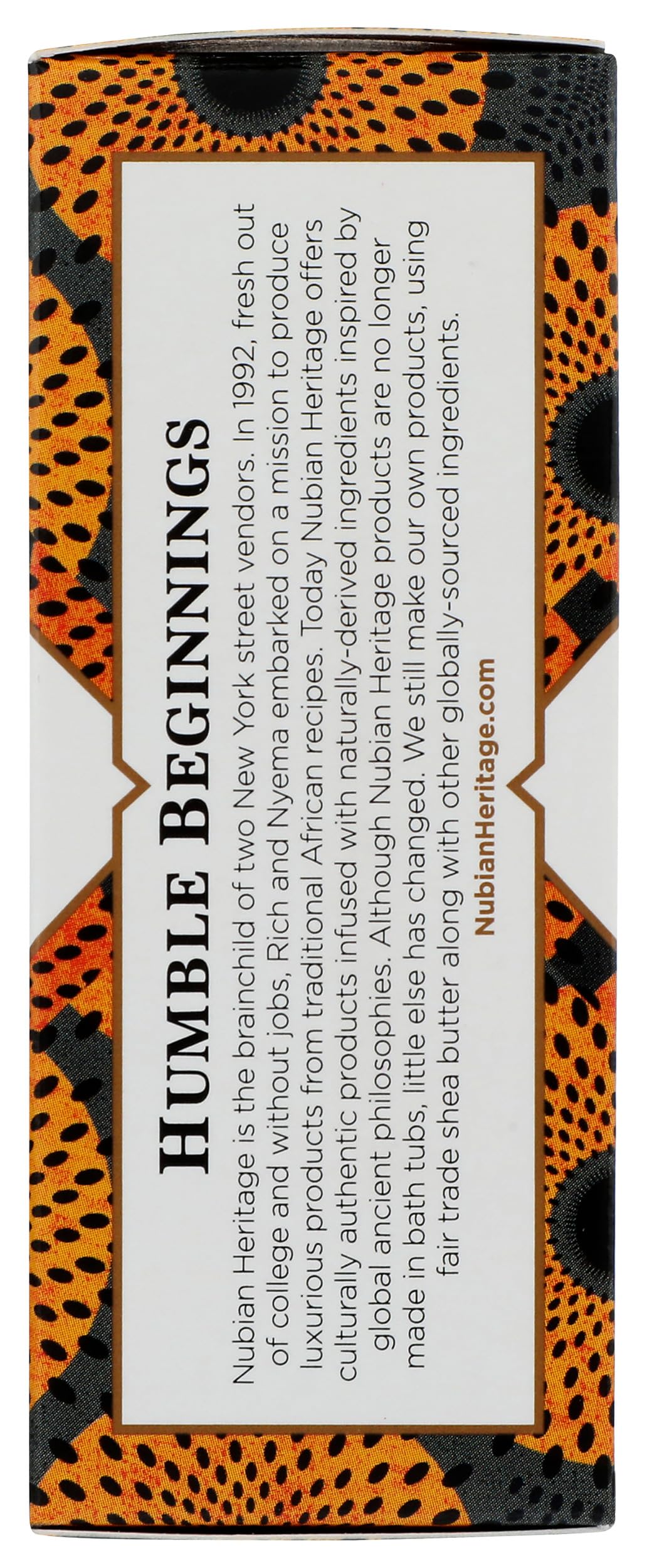 Nubian Heritage bar resting on soap dish signaling daily convenience