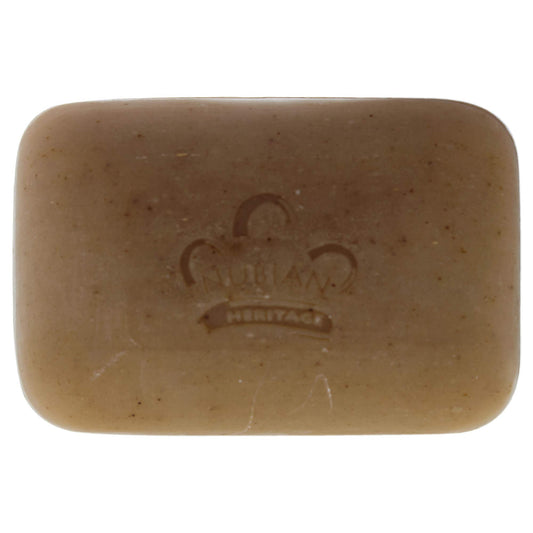 Close-up of Nubian Heritage bar producing creamy lather to demonstrate gentle cleansing