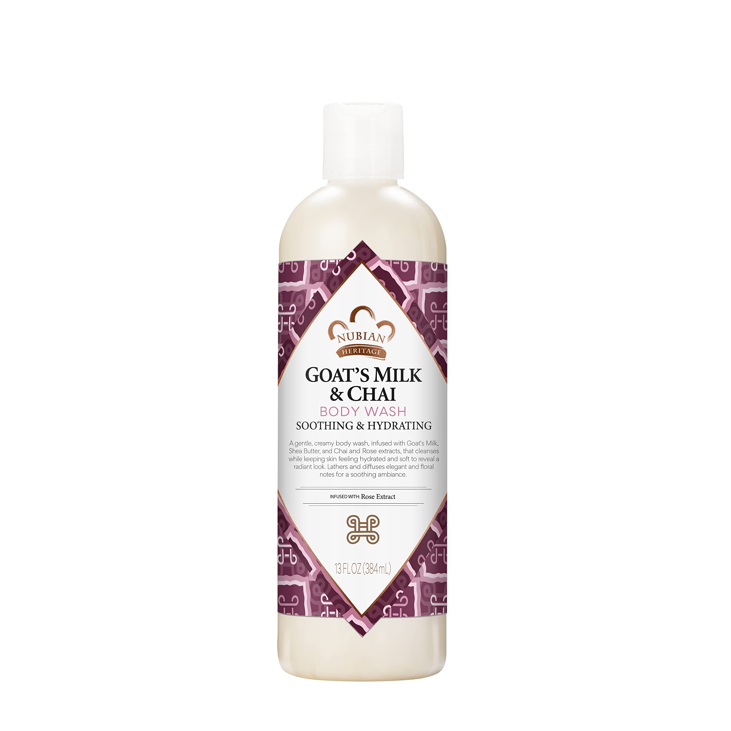 Nubian Heritage front bottle view showing packaging and benefits