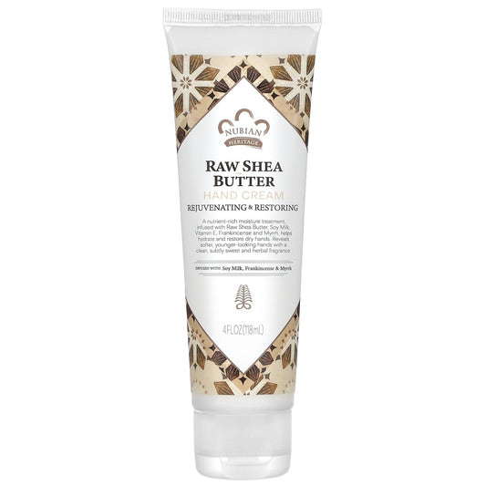 Nubian Heritage front packaging showing 4 oz tube and benefits