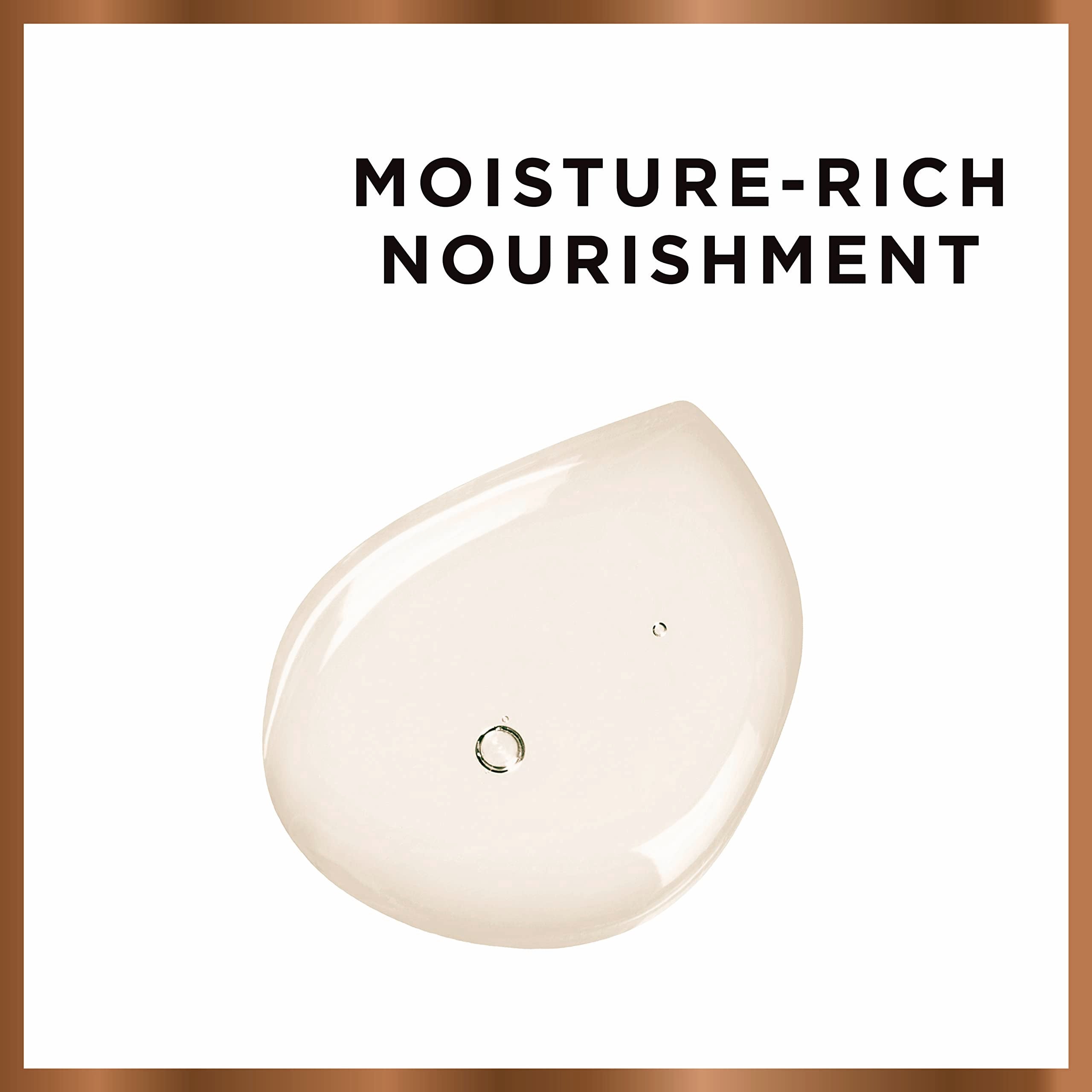 Nubian Heritage pump dispensing lotion into hand demonstrating easy application and fast absorption