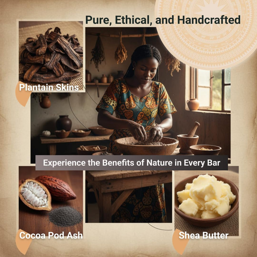 Nubiana bar used in shower illustrating full-body cleansing routine