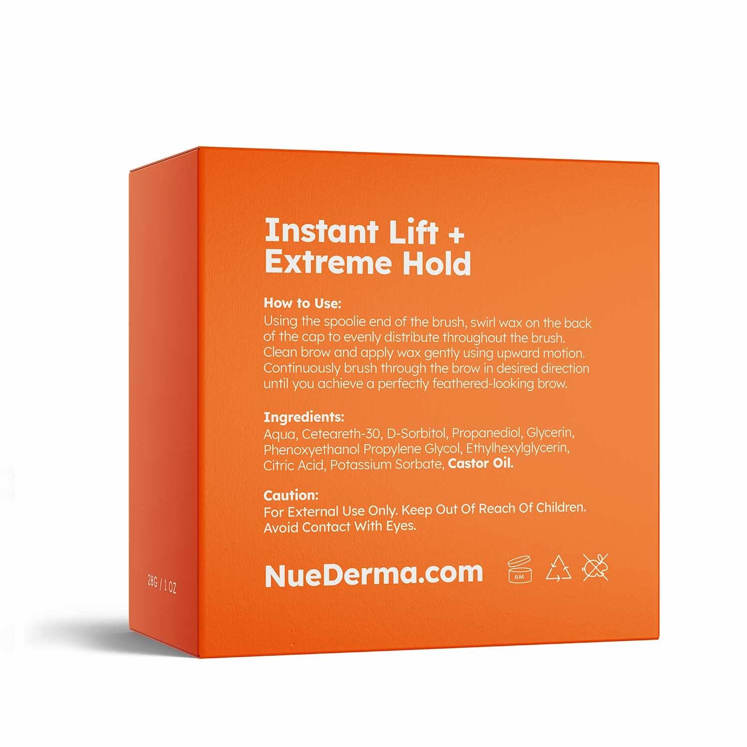 NueDerma lifestyle outdoor look with laminated brows that stay styled all day