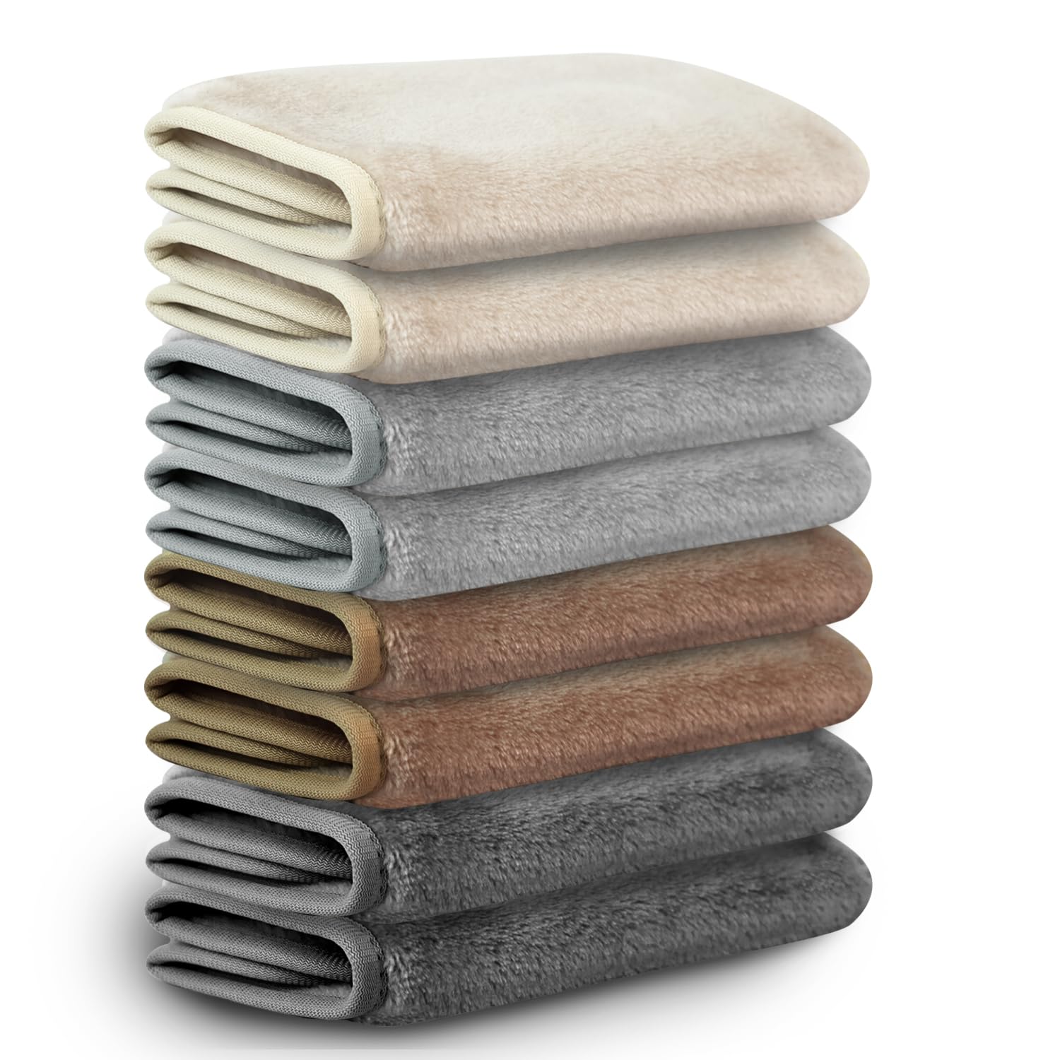NUGILLA front pack showing eight neutral towels and benefits