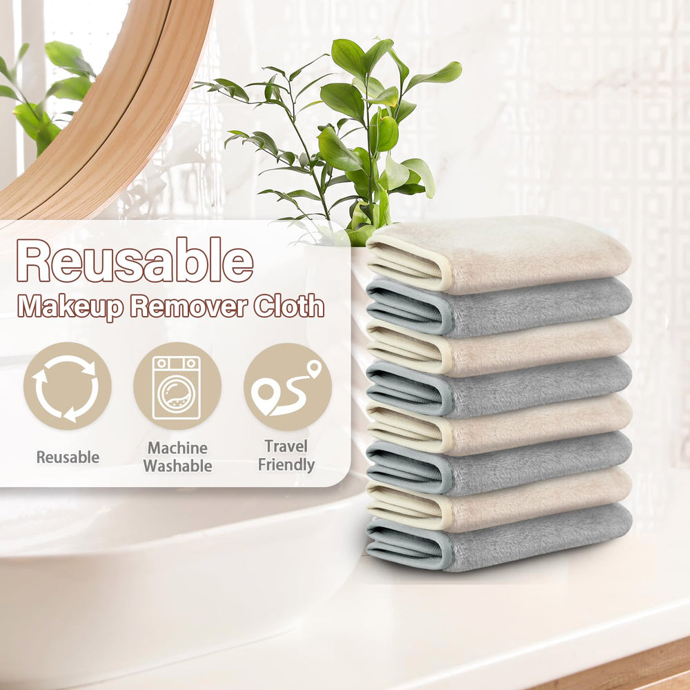 NUGILLA towel held in hand showing 7x13 inch scale and coverage