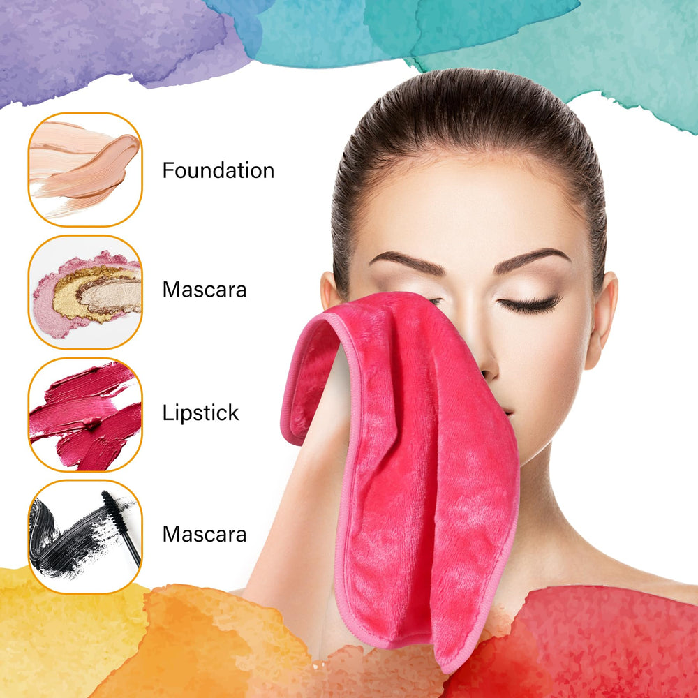 NUGILLA microfiber close-up showing soft texture for gentle makeup removal