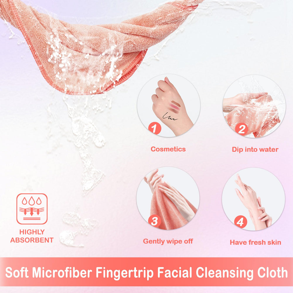 NUGILLA damp cloth removing makeup showing gentle cleansing benefit