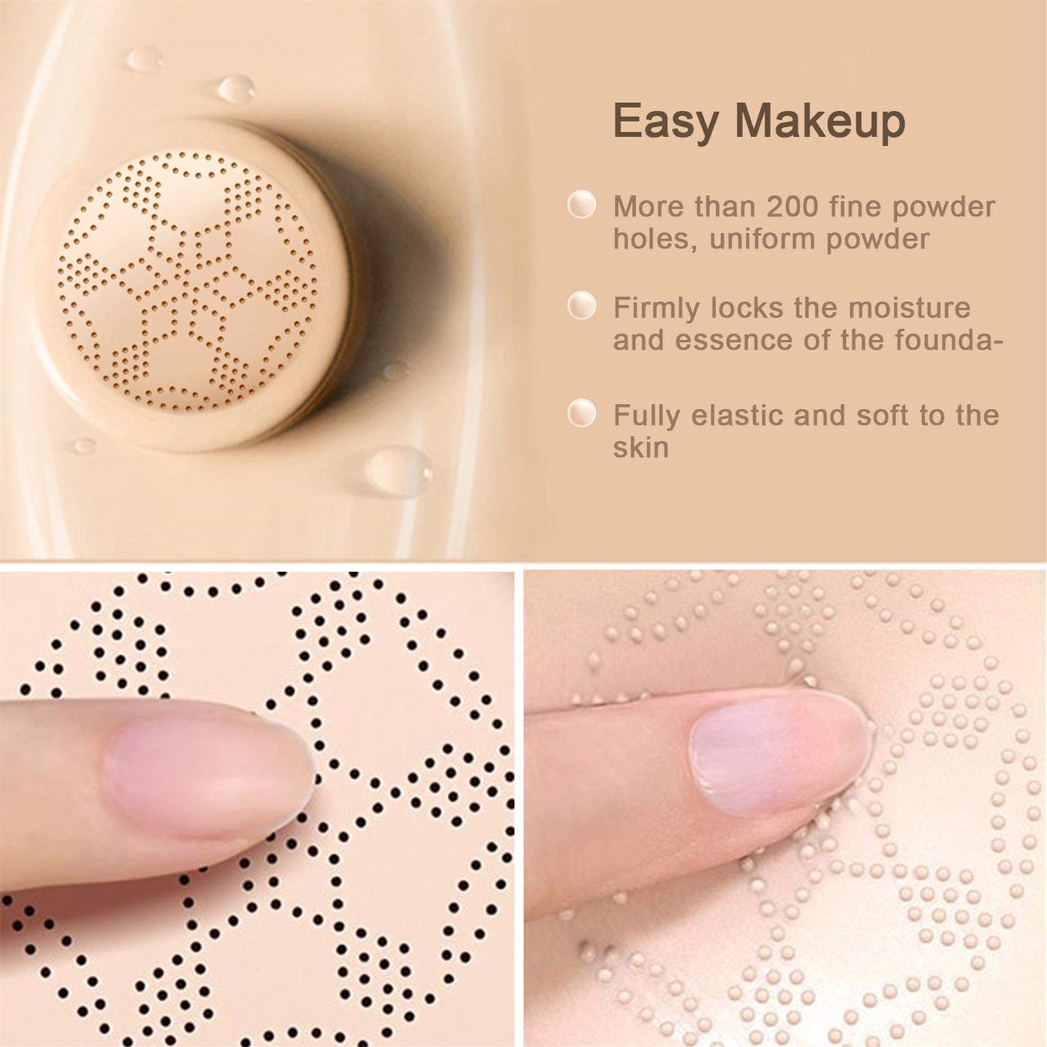 NUIBO applying cream on hand demonstrating even coverage benefit