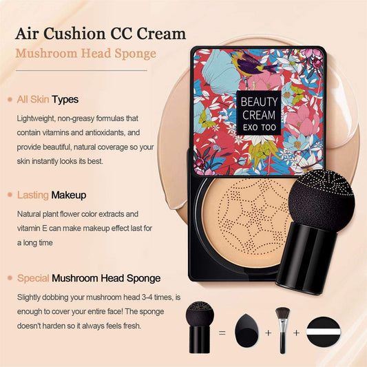 NUIBO mushroom sponge close-up soft texture for even application