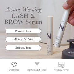NULASTIN eyelash serum thin-line application above upper lash for precise results