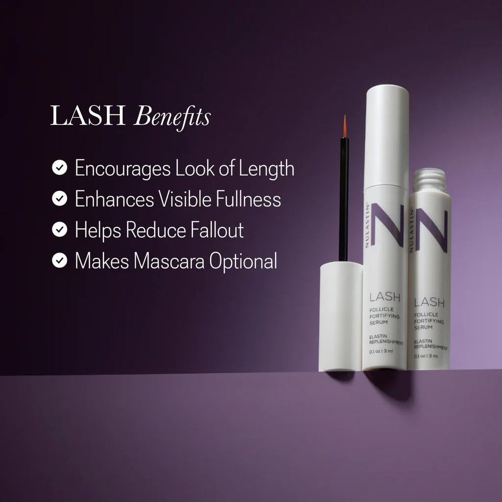NULASTIN label showing elastin-renewal protein ingredient advantage