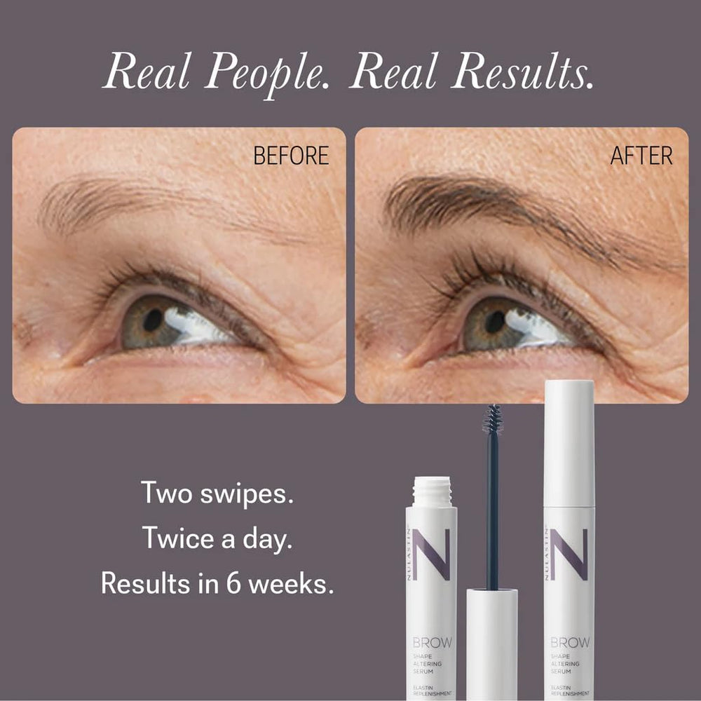 NULASTIN precision brush close-up delivering controlled application for defined brows