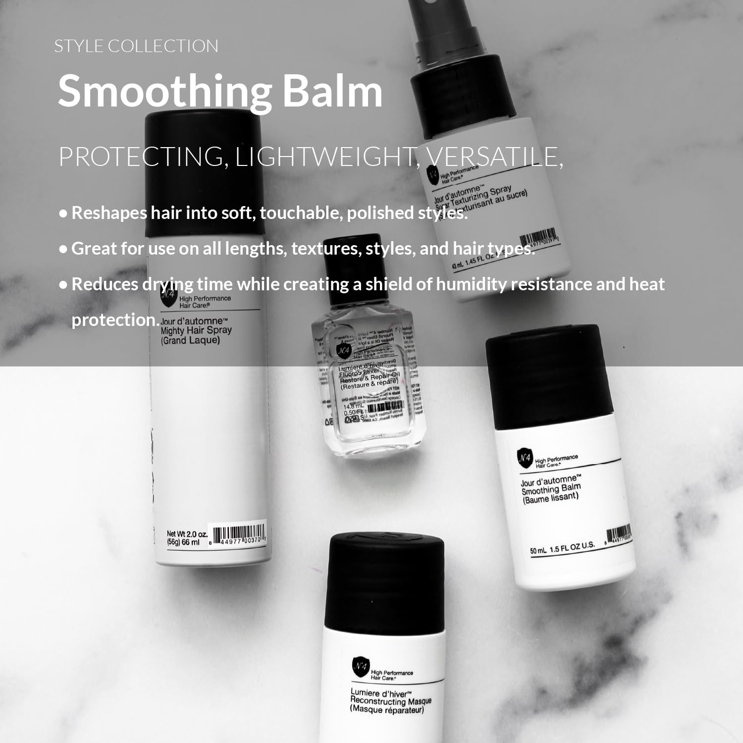Number 4 open jar texture showing creamy balm for smooth styling