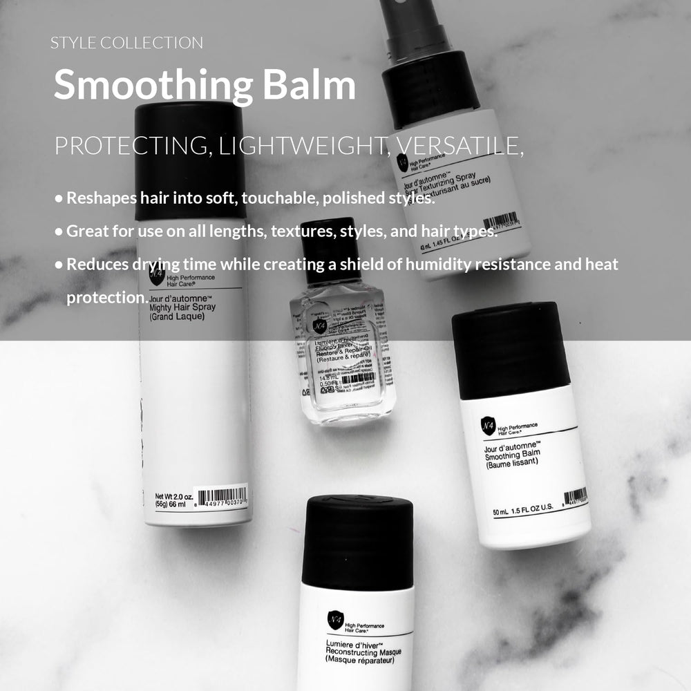 Number 4 open jar texture showing creamy balm for smooth styling