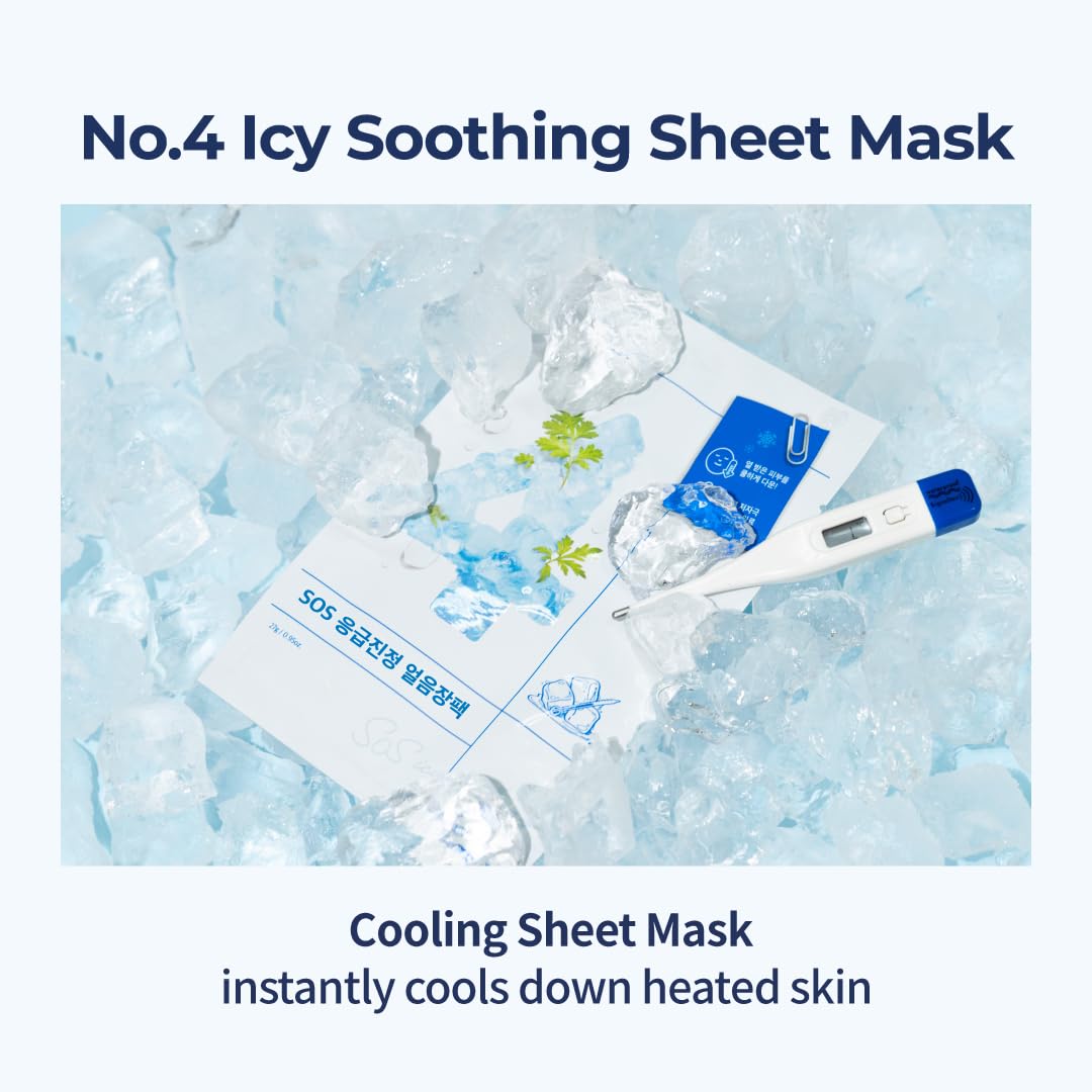 numbuzin mask worn by model for visible cooling and refreshed comfort