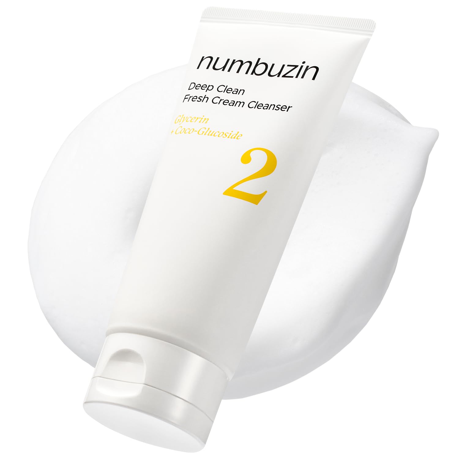 numbuzin front packaging showing bottle and product name, clean look benefit